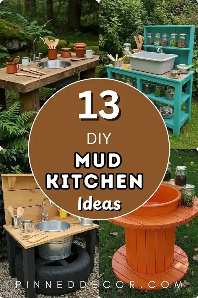 13 Creative DIY Mud Kitchen Ideas You Can Make at Home