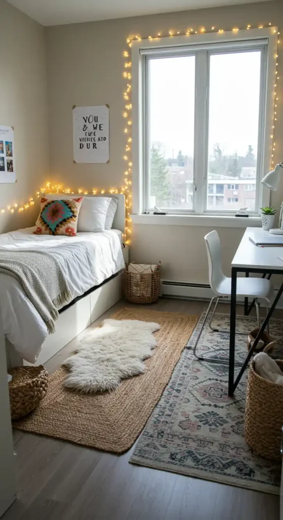 Textured Rug Layering