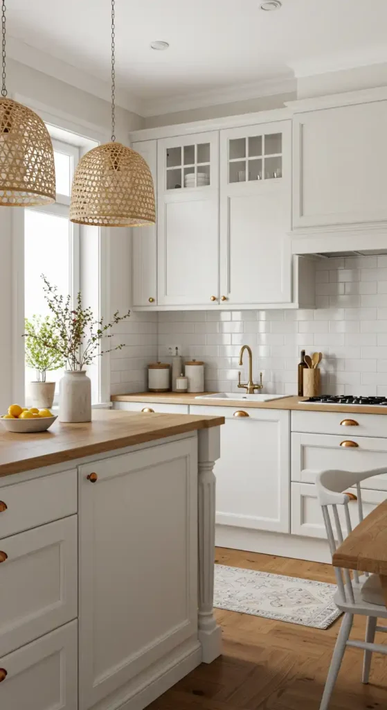 Linen and Wood Charm