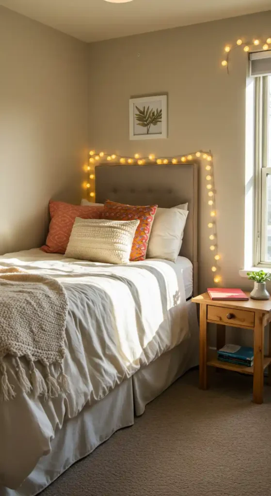 Neutral Bedding with Pops of Color