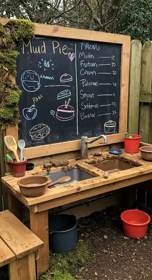 Chalkboard Menu Mud Kitchen