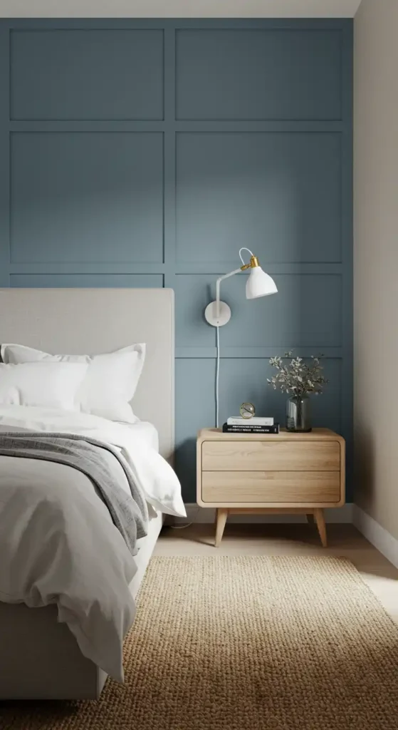 Dusty Blue Accent Wall