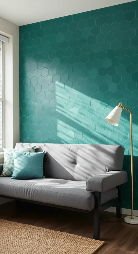 Peel-and-Stick Tile Accent Wall