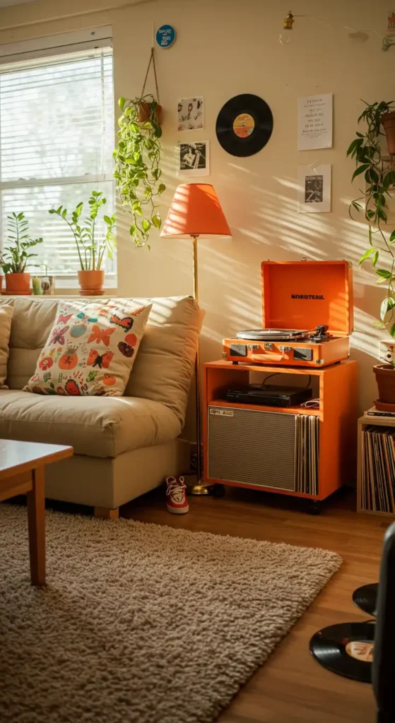 Retro Record Player Stand