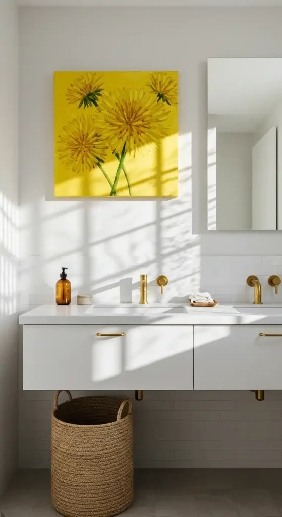 Dandelion Yellow Wall Art