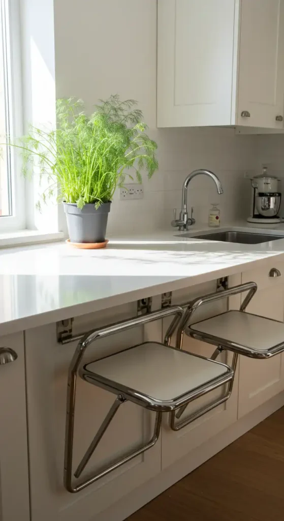 Wall-Mounted Folding Stools