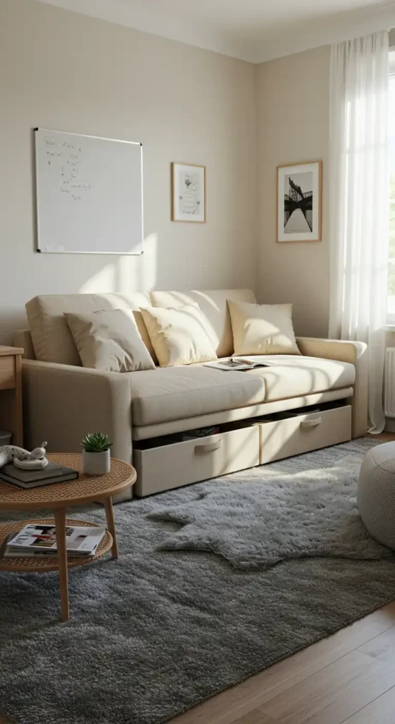 Hidden Under-Bed Storage Bins