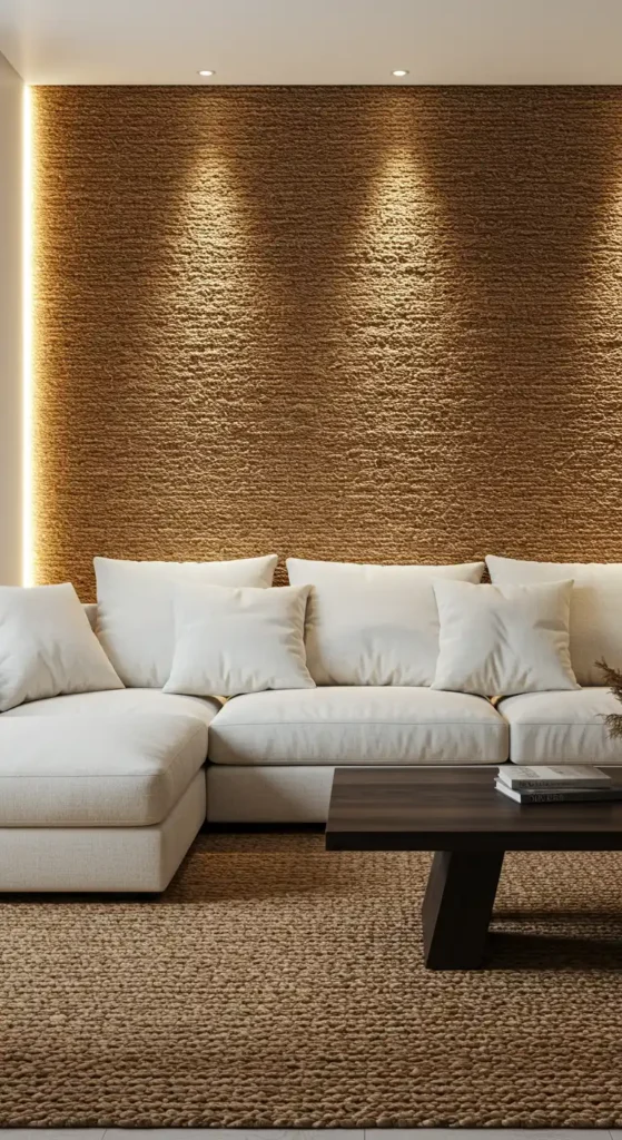 Textured Seagrass Wall Paneling