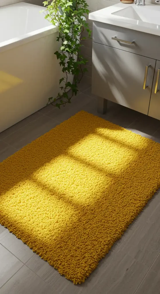 Marigold Yellow Bath Mat