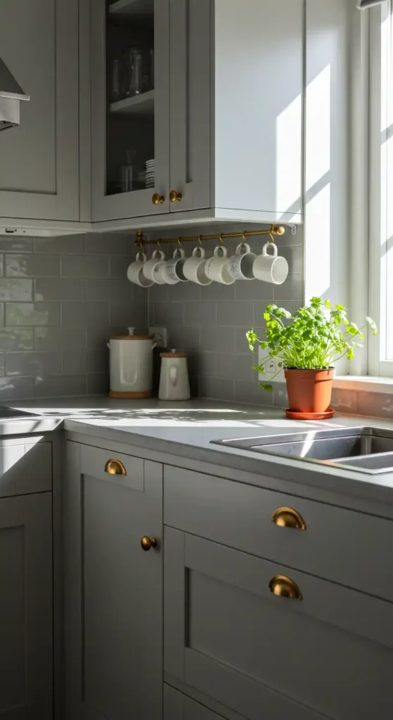 Under-Shelf Coffee Mug Hooks