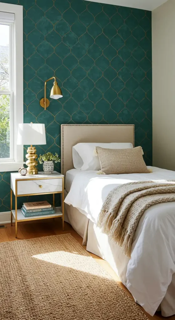 Accent Wall with Wallpaper