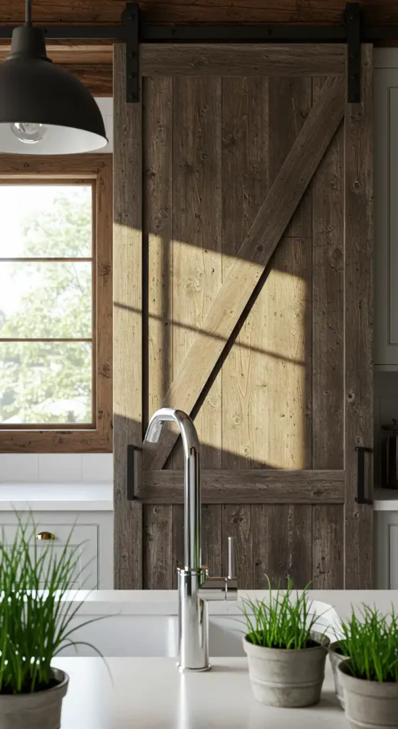 Sliding Barn Door Pantry