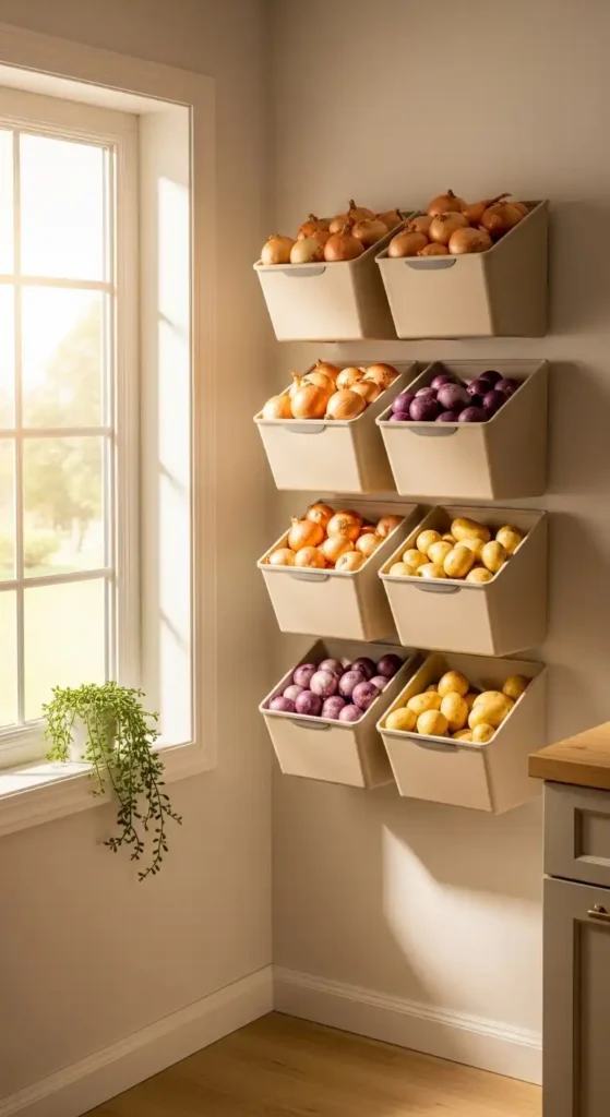 Wall Bins for Produce