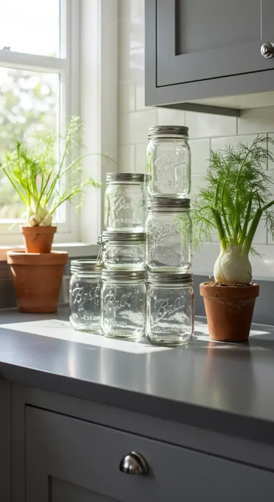 Stackable Mason Jar Storage