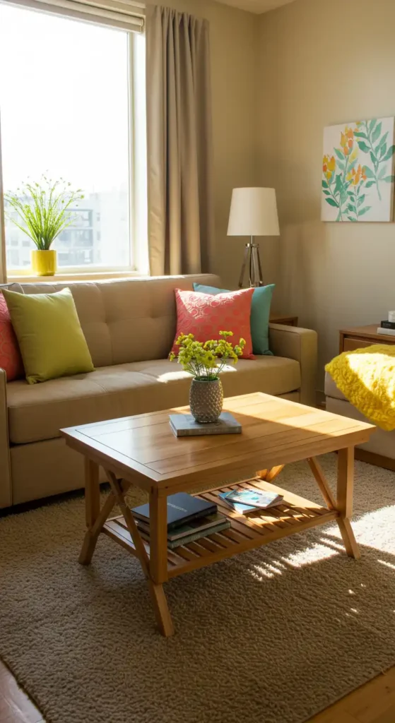 Collapsible Bamboo Coffee Table