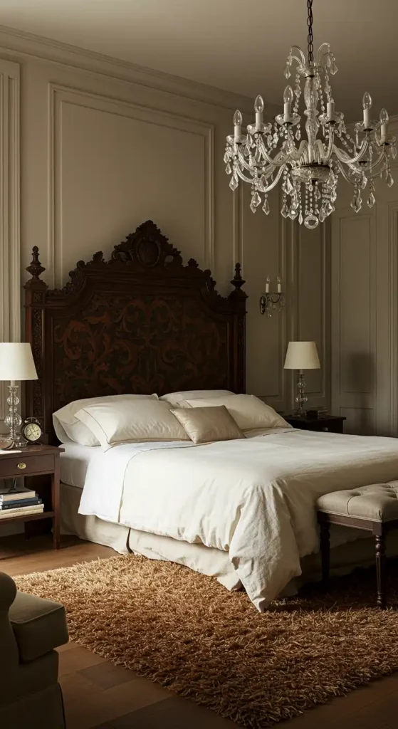 Ornate Antique Headboard