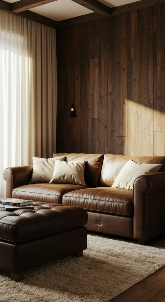 Rustic Wooden Accent Wall