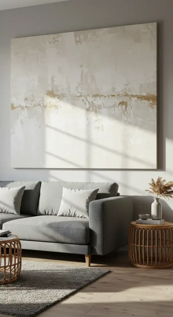 Cream Abstract Wall Canvas