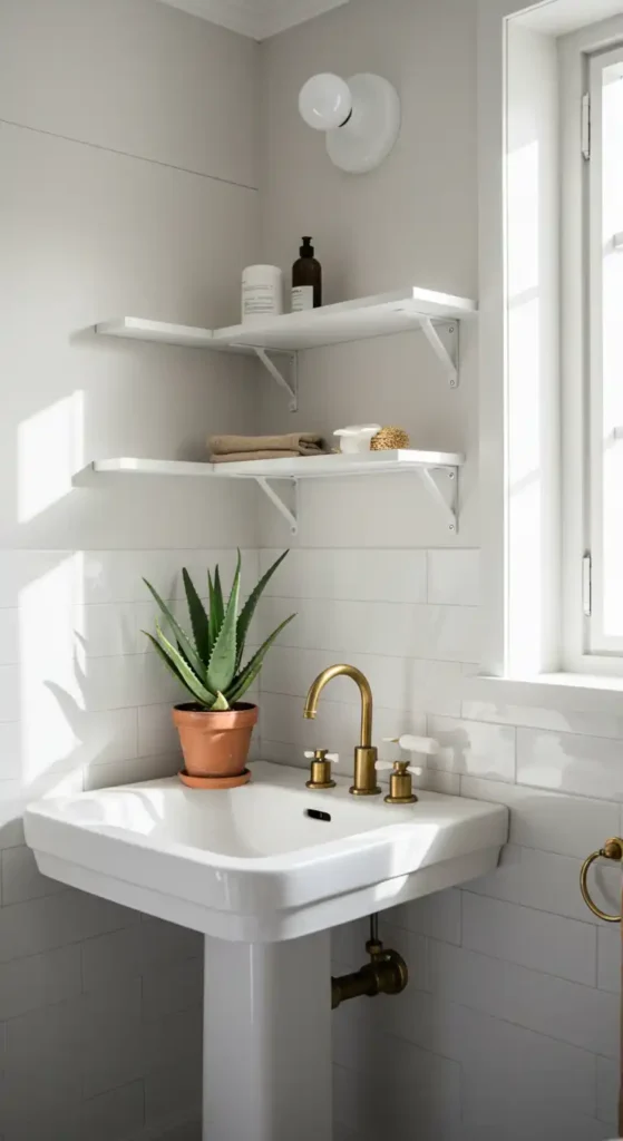Scandi White Wall Shelves
