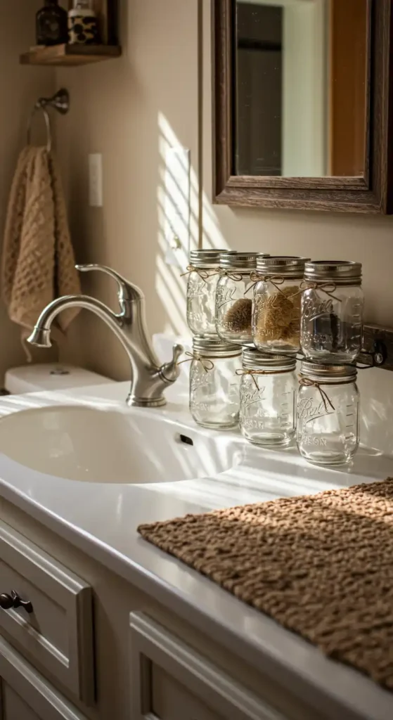 DIY Mason Jar Organizers