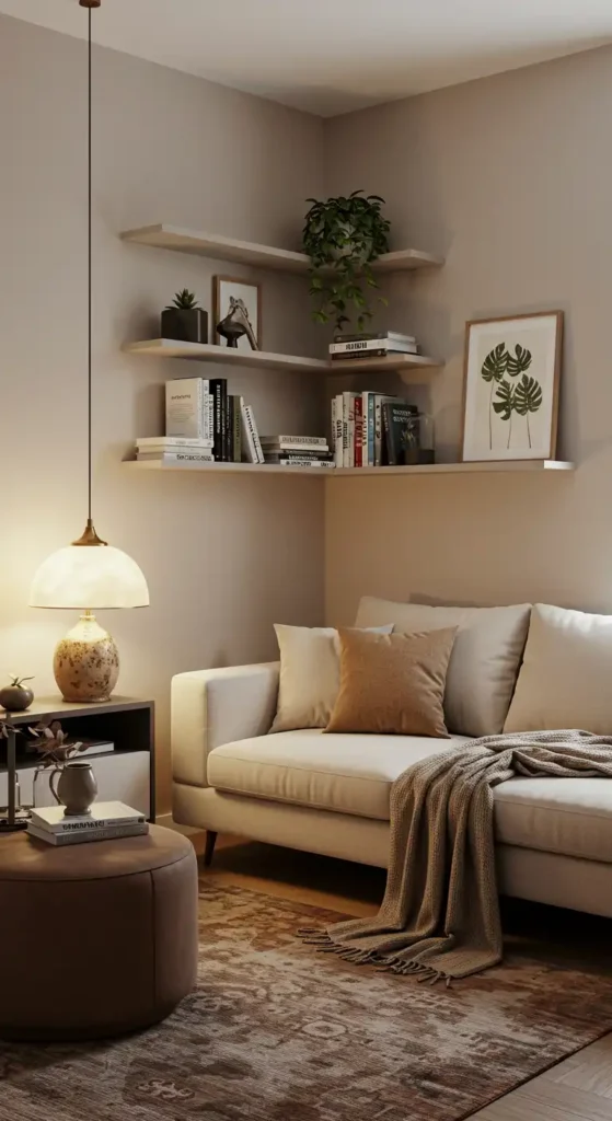 Floating Corner Shelves