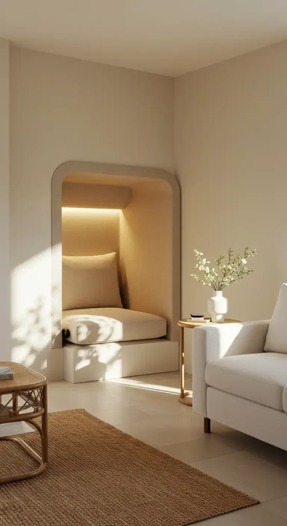 Neutral Linen Recliner Nook