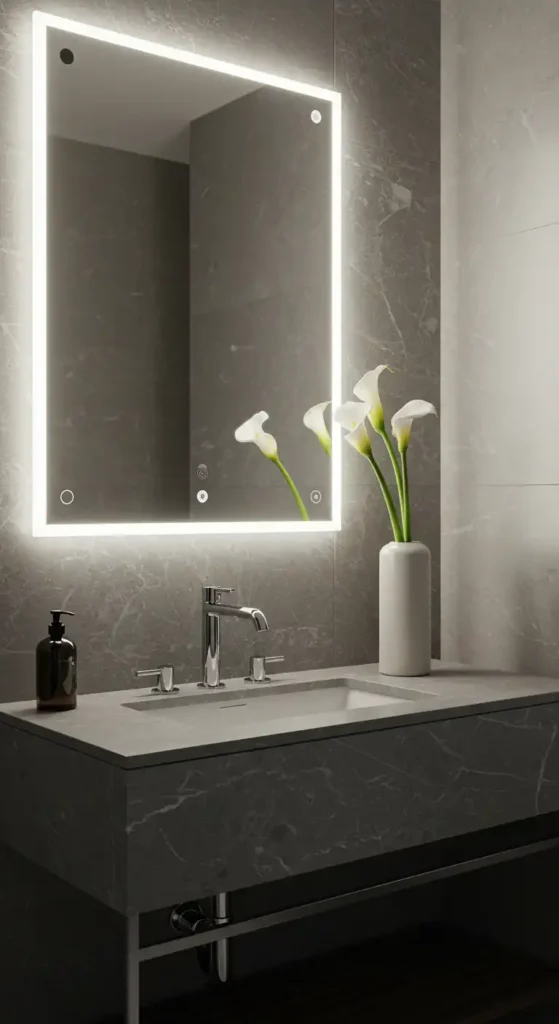 Backlit Smart Mirror