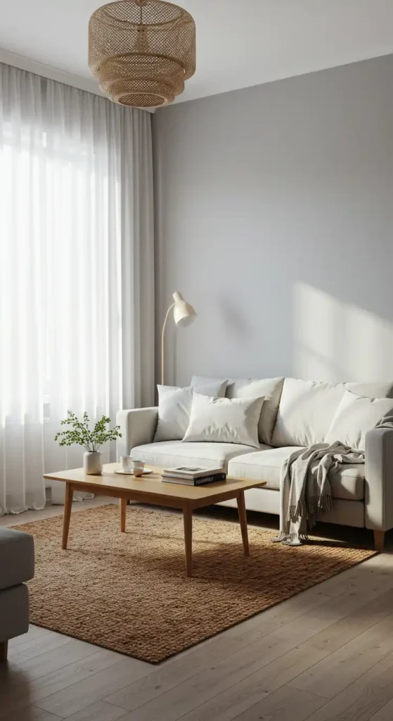 Light Gray Accent Wall