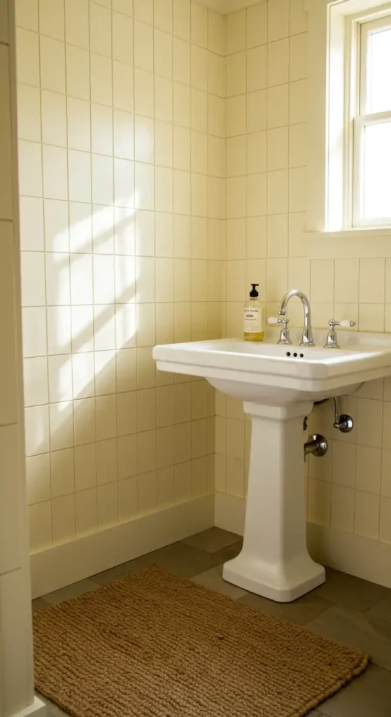 Pale Yellow Shiplap Walls