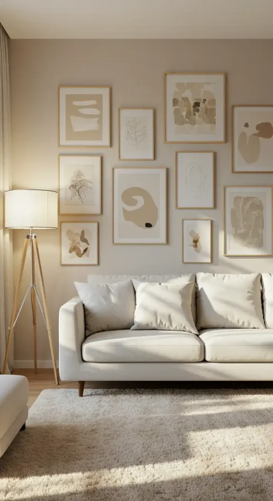 Neutral Gallery Wall Display