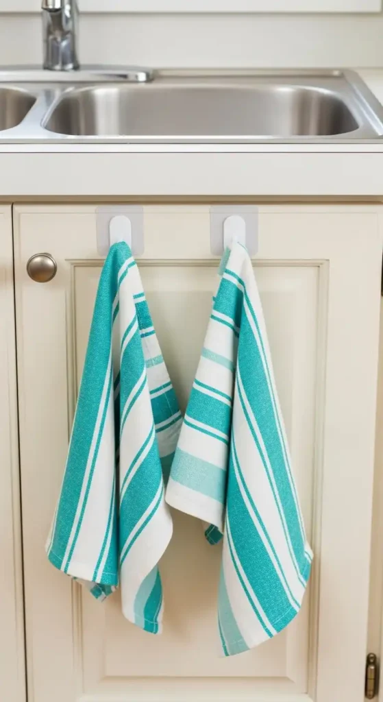 Adhesive Hooks for Towels