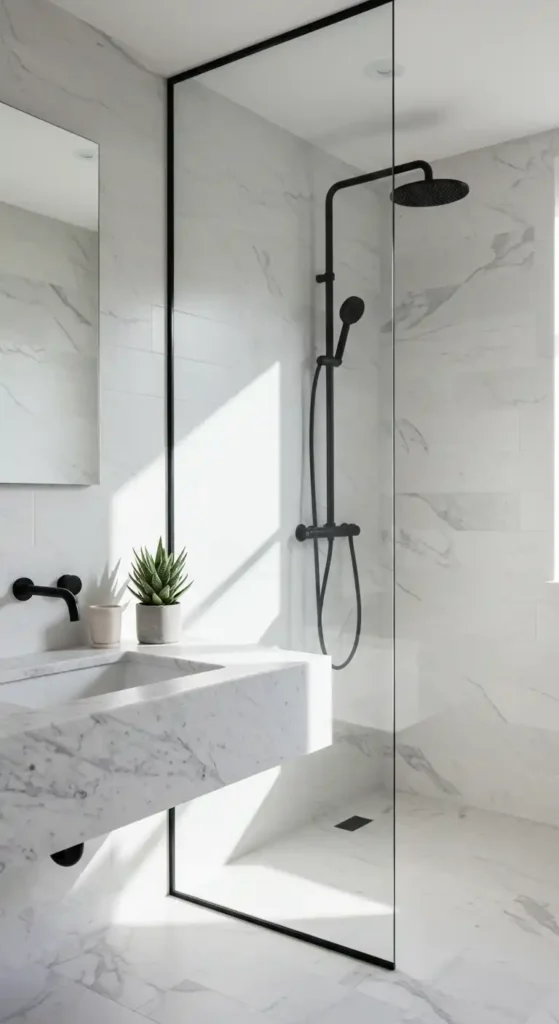 Minimalist Glass Partition