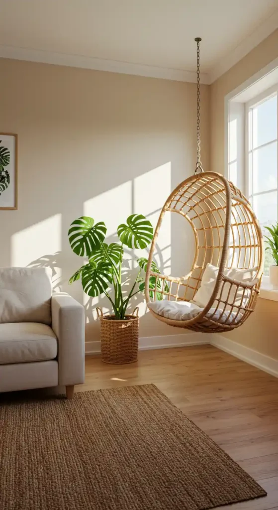 Rattan Hanging Chair Nook