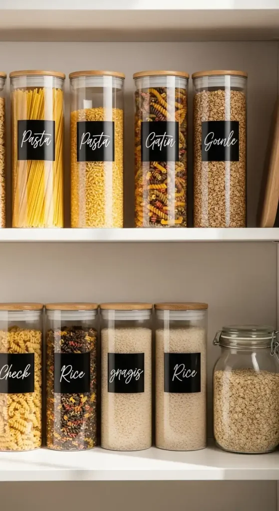Clear Canisters for Dry Goods