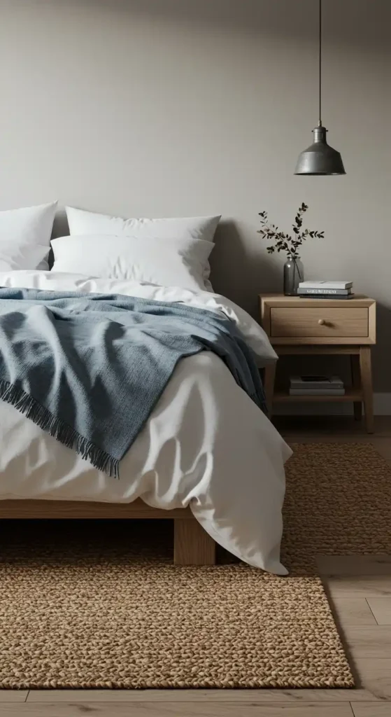 Dusty Blue Throw Blanket