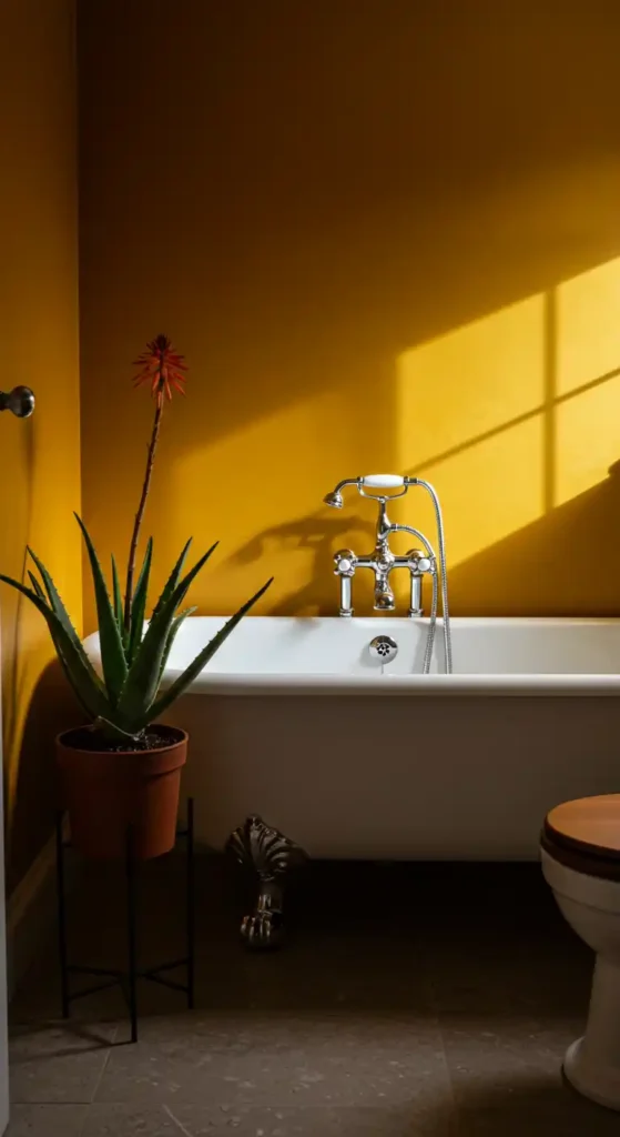 Saffron Yellow Accent Wall