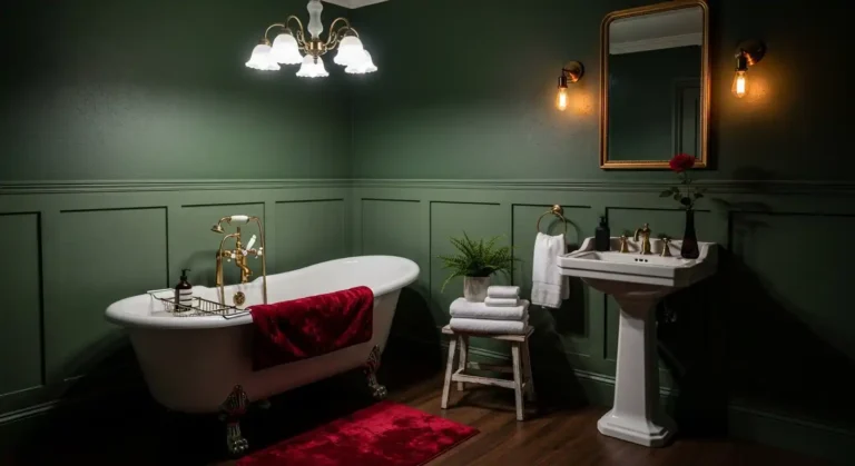 Moody Vintage Bathroom