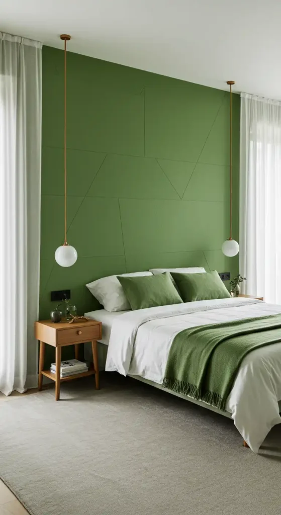 Sage Green Accent Wall