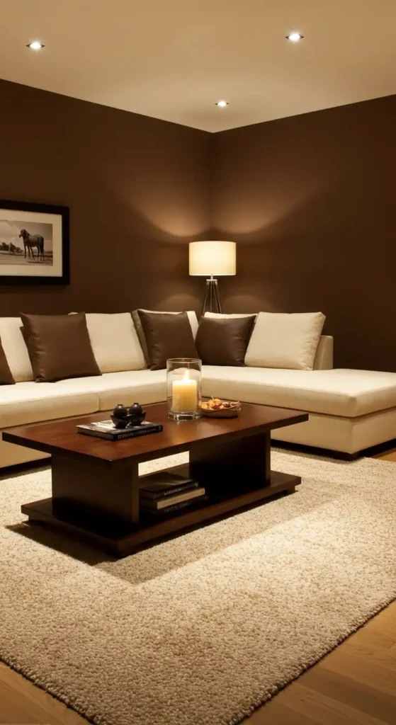 Mocha Brown and Ivory