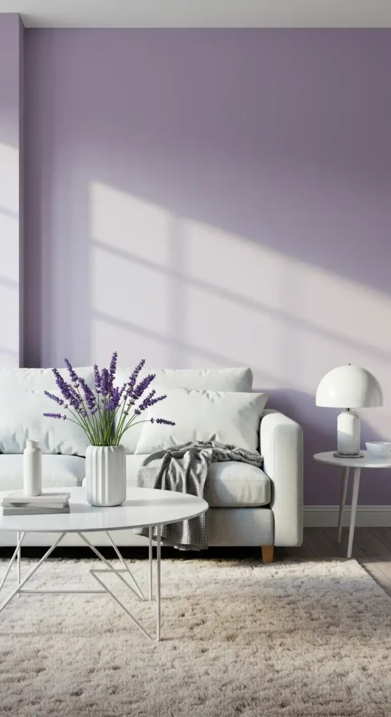 Lavender and Light Gray