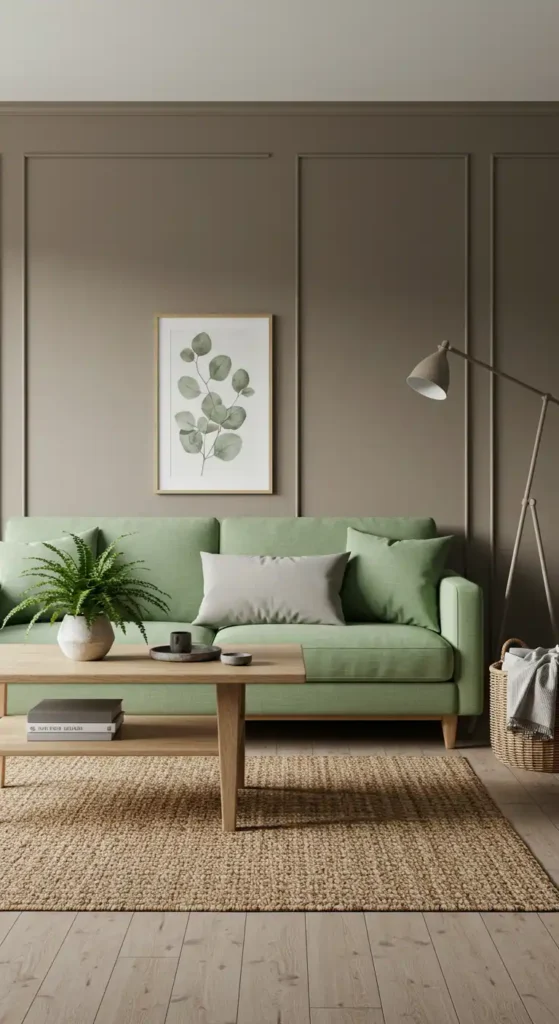 Taupe and Sage Green