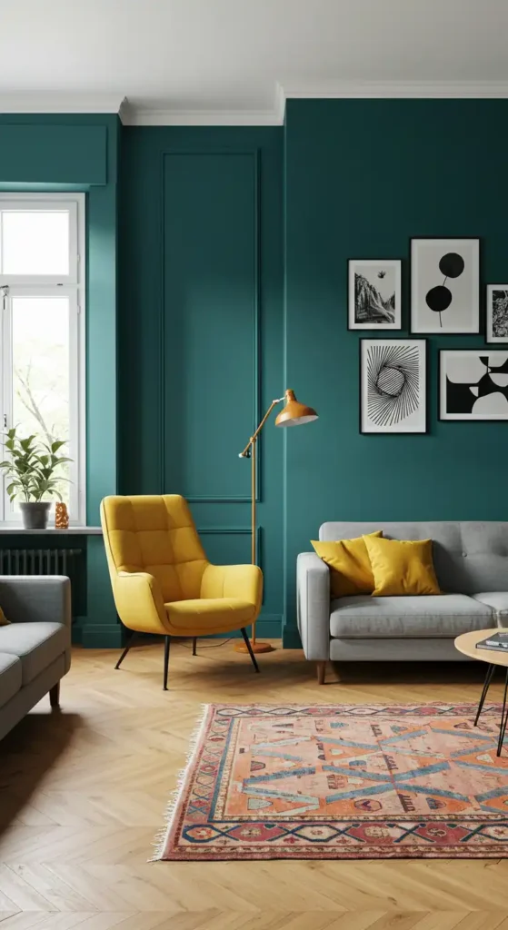 Deep Teal and Mustard Yellow (2)