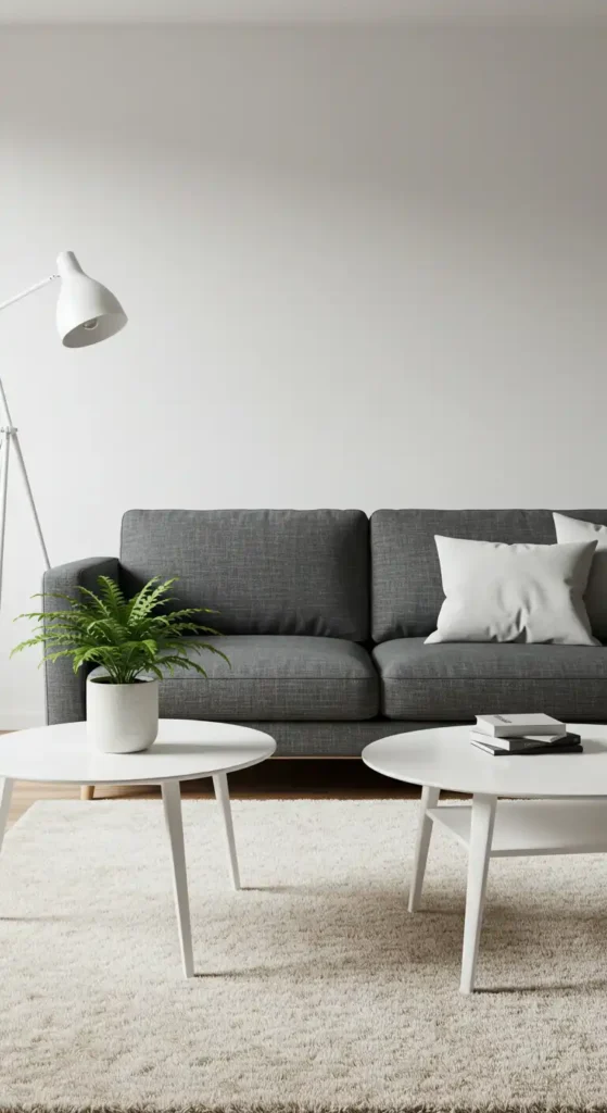 Warm White and Slate Gray