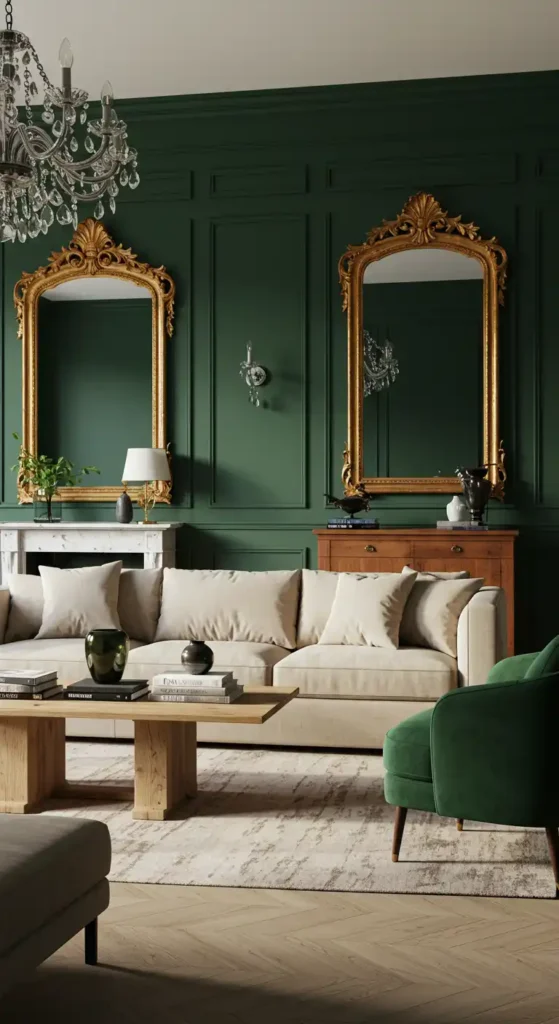 Forest Green and Pale Gold