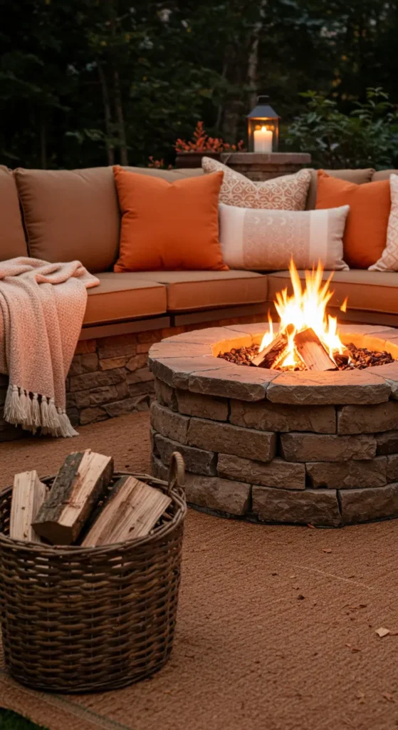 11. Fire Pit Lounge for Cozy Evenings