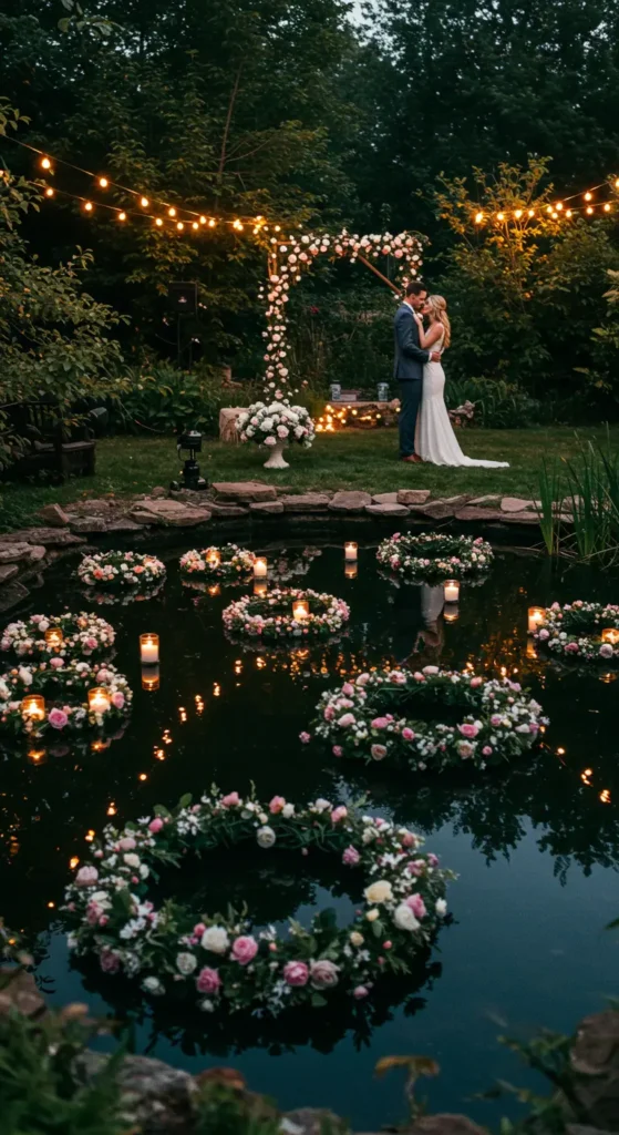 11. Water Feature with Floating Candles