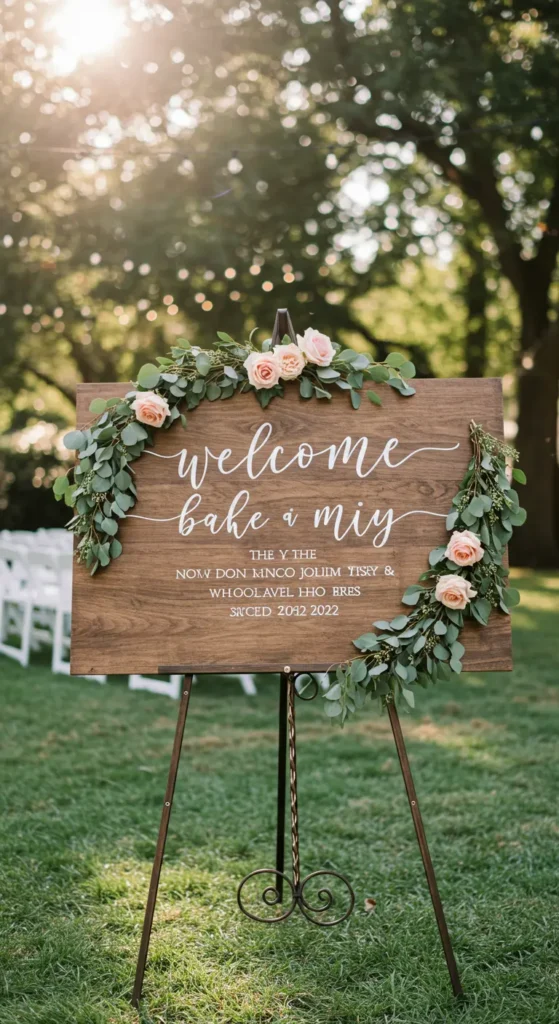 14. Personalized Signage and Welcome Boards