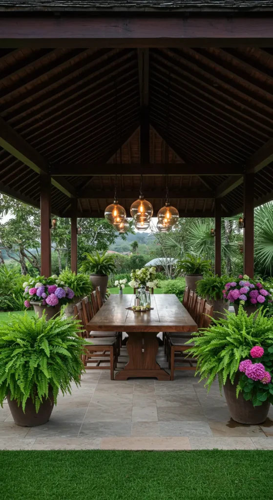 15. Open-Air Dining Gazebo