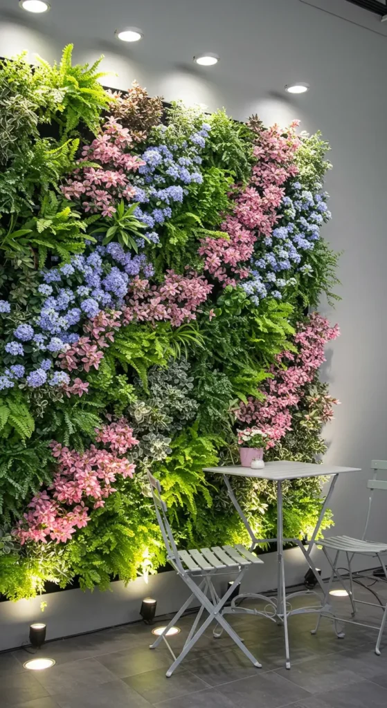 2. Vertical Garden Wall for Lush Greenery