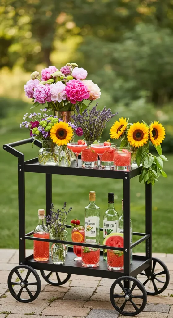 23. Seasonal Outdoor Bar Cart